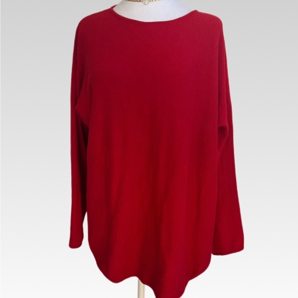 Michael Kors Vibrant Red Knit Sweater size XL